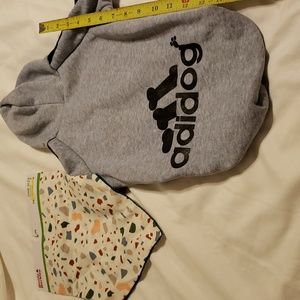 Nwt Adidog  hoodie  and neckerchief